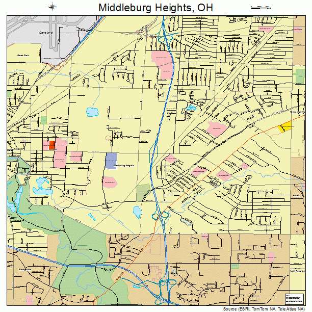 Middleburg Heights, OH street map