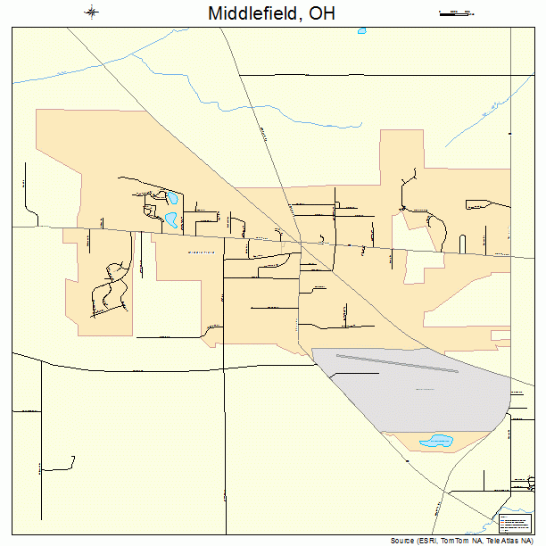 Middlefield, OH street map