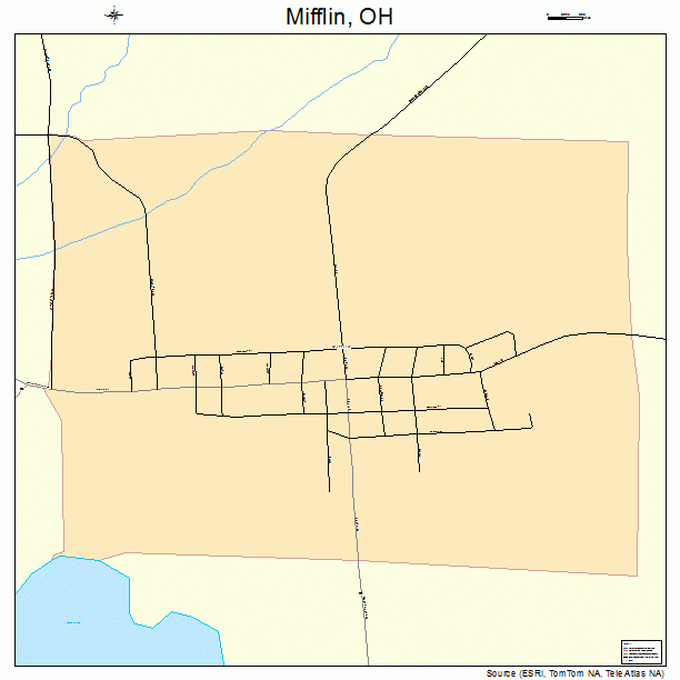 Mifflin, OH street map