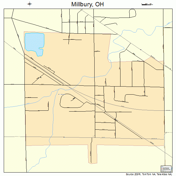 Millbury, OH street map