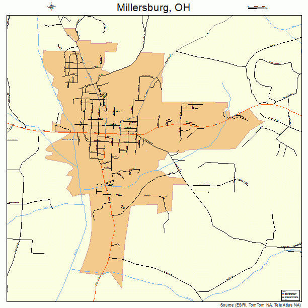 Millersburg, OH street map