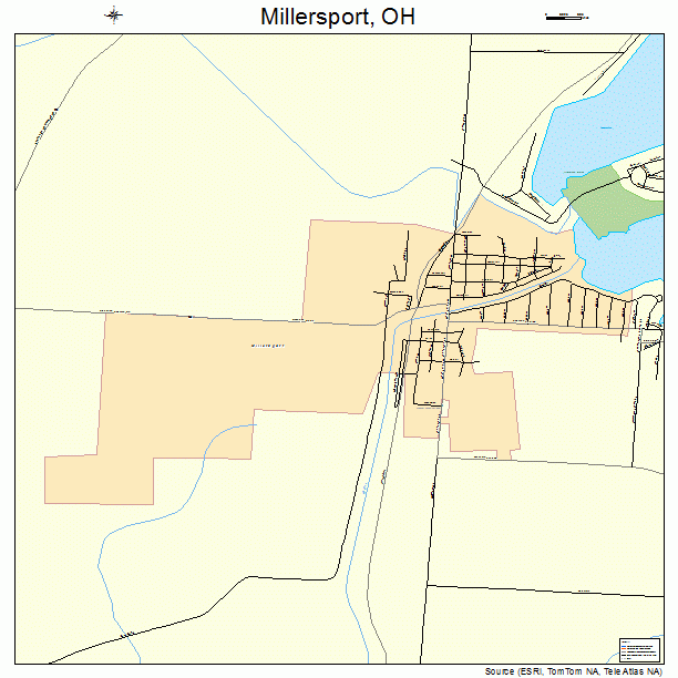 Millersport, OH street map