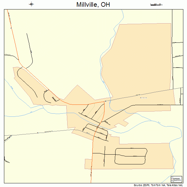 Millville, OH street map