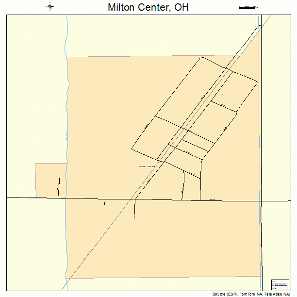 Milton Center, OH street map