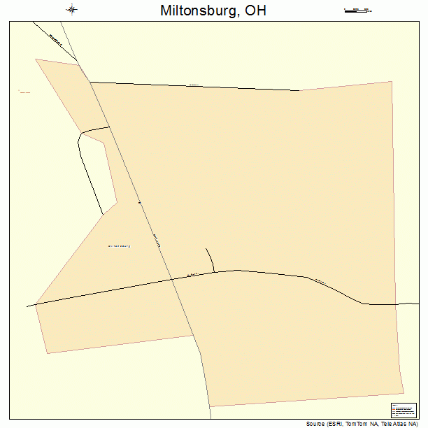 Miltonsburg, OH street map