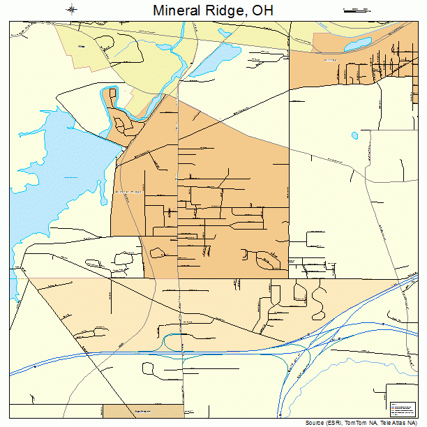 Mineral Ridge, OH street map