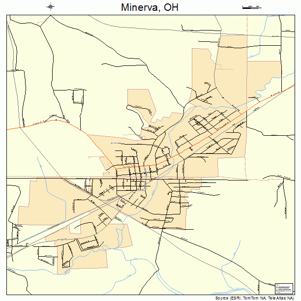Minerva, OH street map