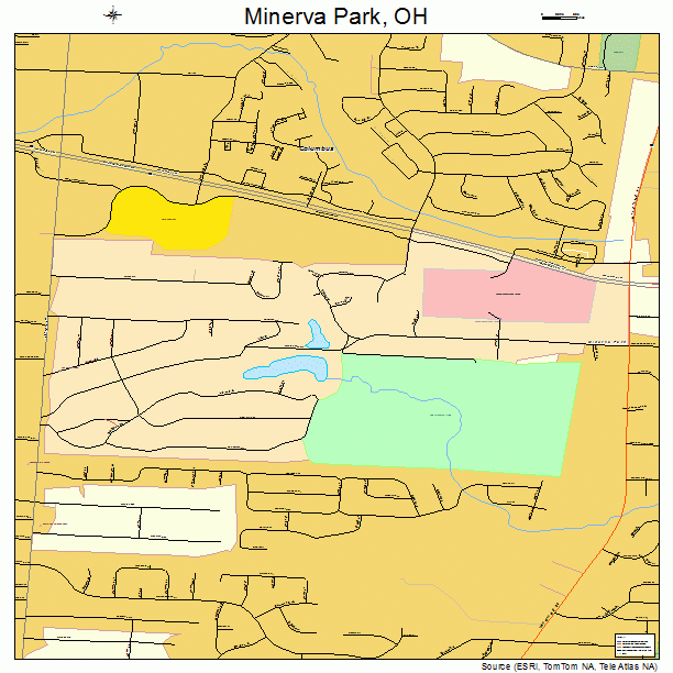 Minerva Park, OH street map