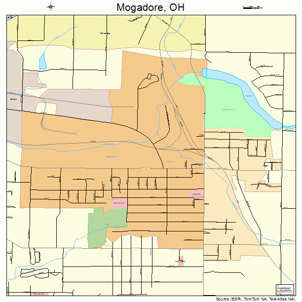 Mogadore, OH street map