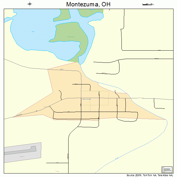 Montezuma, OH street map
