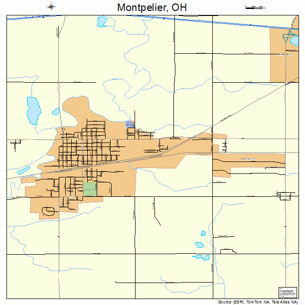 Montpelier, OH street map