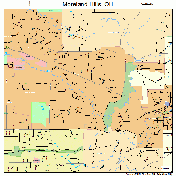 Moreland Hills, OH street map