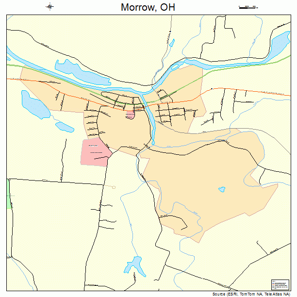 Morrow, OH street map
