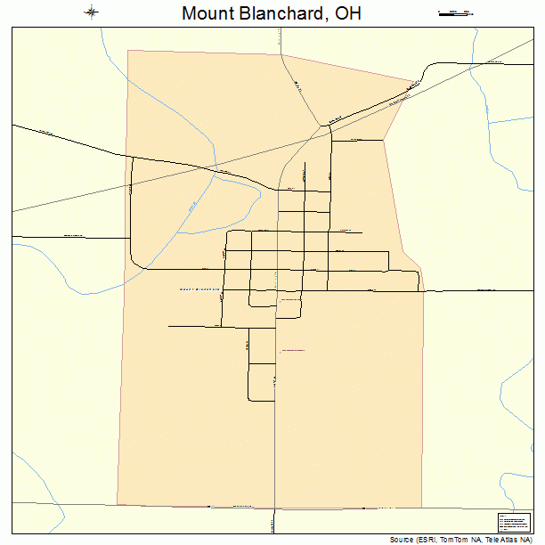Mount Blanchard, OH street map
