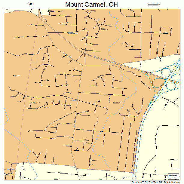 Mount Carmel, OH street map