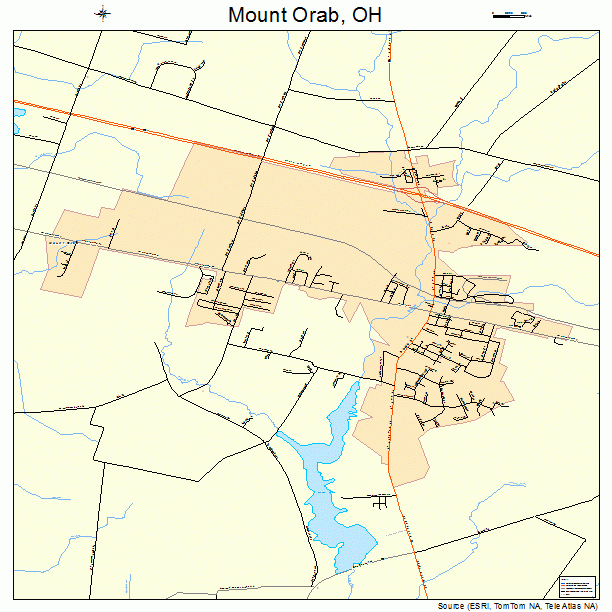 Mount Orab, OH street map