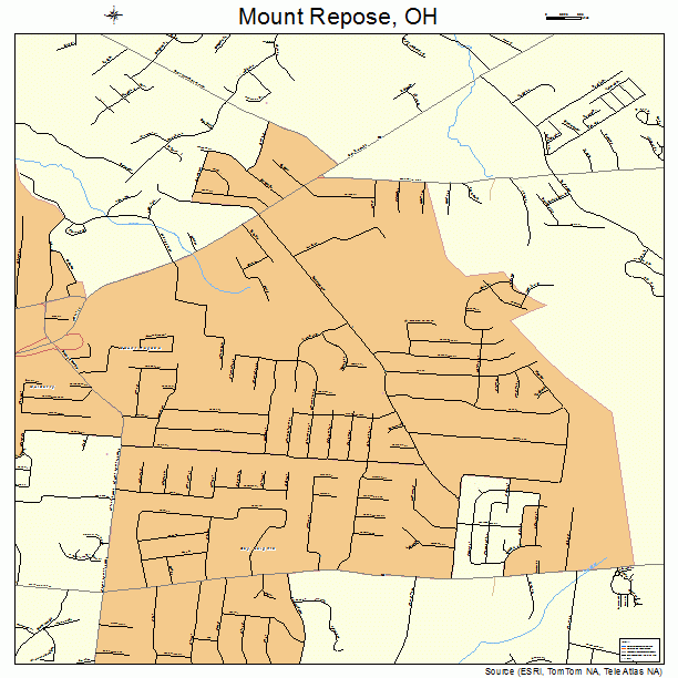 Mount Repose, OH street map