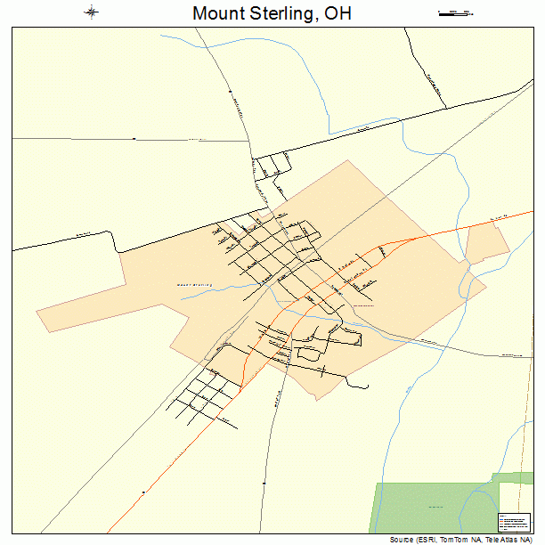 Mount Sterling, OH street map