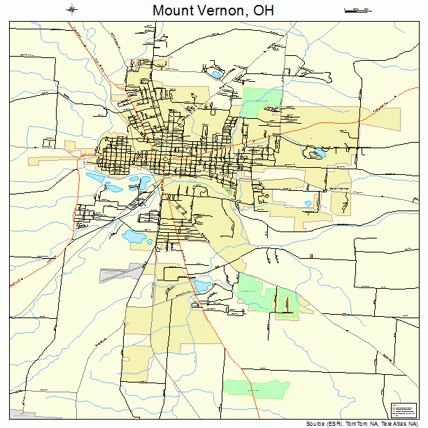 Mount Vernon, OH street map