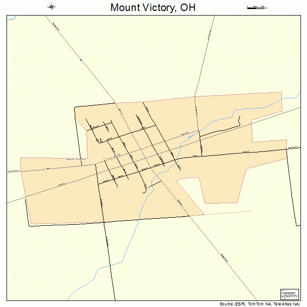 Mount Victory, OH street map
