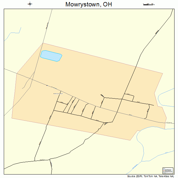 Mowrystown, OH street map