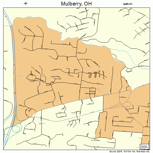 Mulberry, OH street map