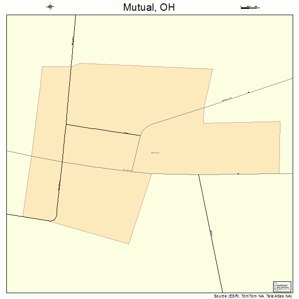 Mutual, OH street map