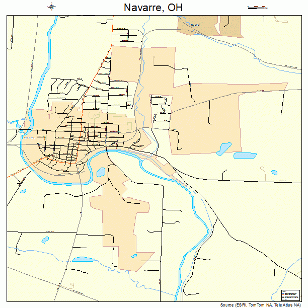 Navarre, OH street map