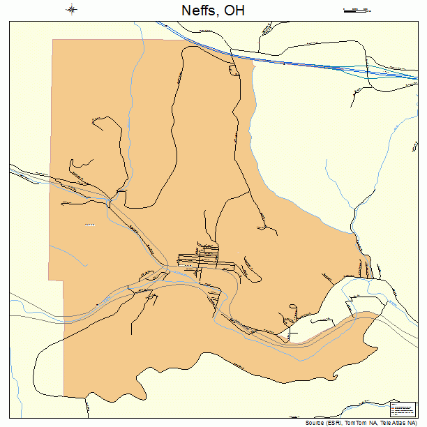 Neffs, OH street map