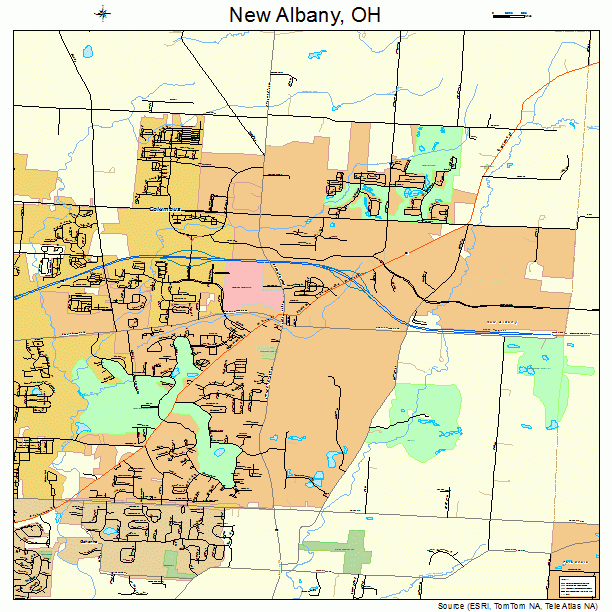 New Albany, OH street map