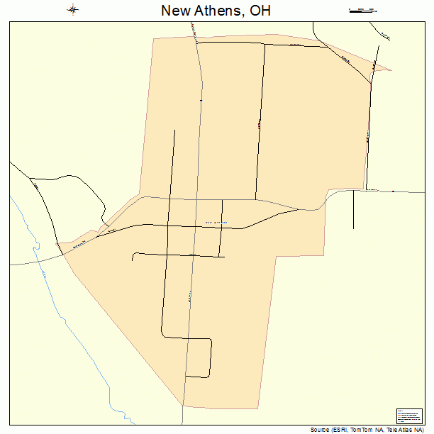 New Athens, OH street map