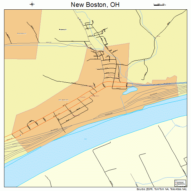 New Boston, OH street map