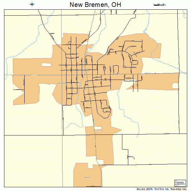 New Bremen, OH street map