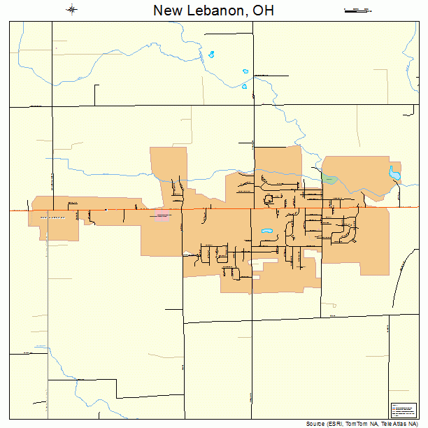 New Lebanon, OH street map