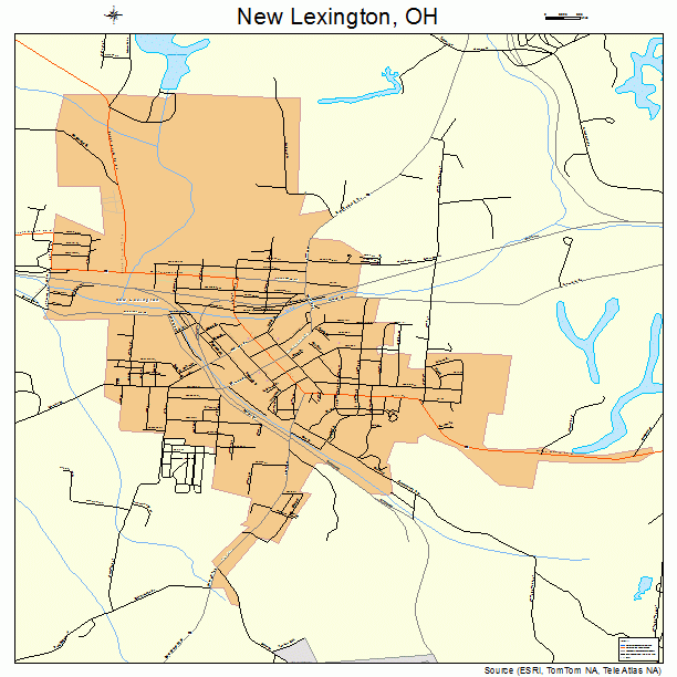 New Lexington, OH street map