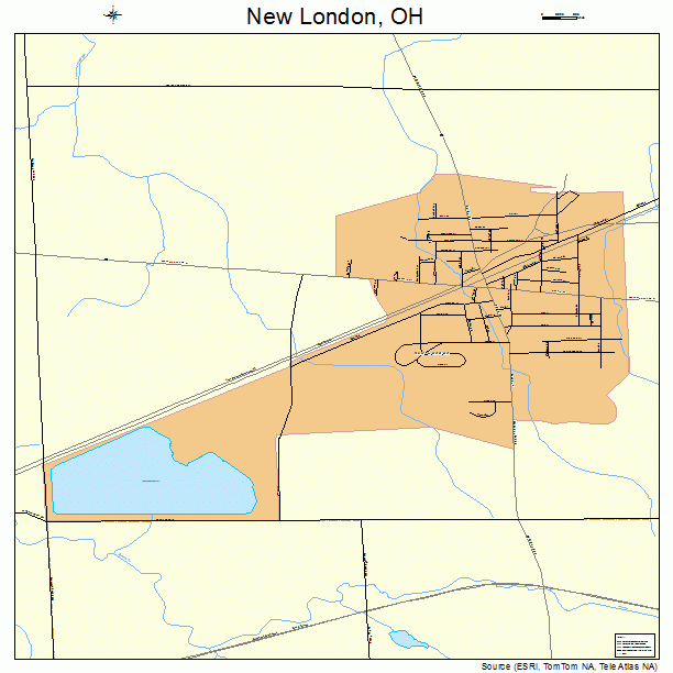 New London, OH street map