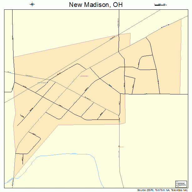 New Madison, OH street map