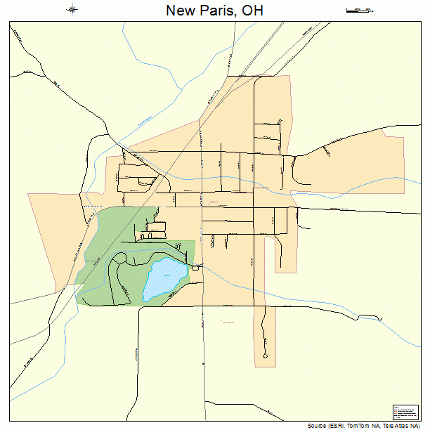 New Paris, OH street map