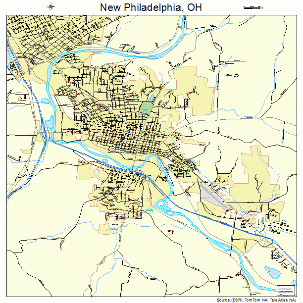 New Philadelphia, OH street map