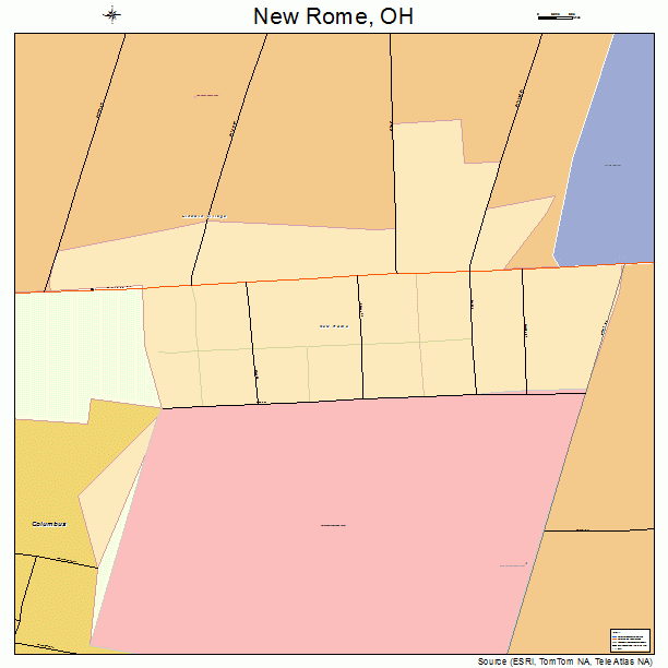 New Rome, OH street map
