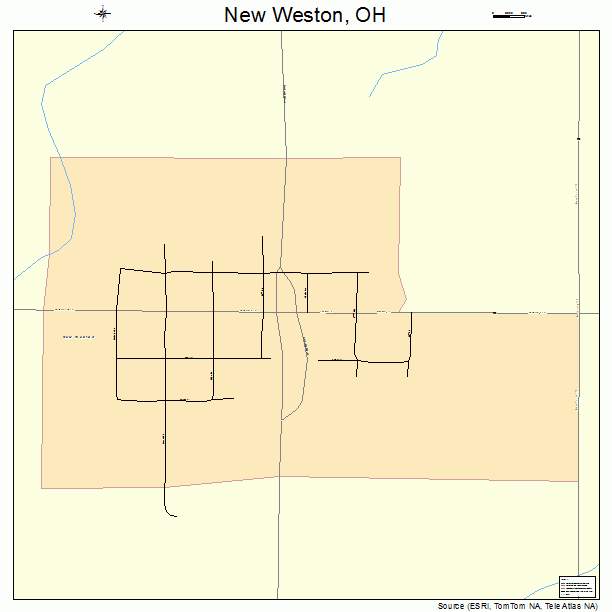 New Weston, OH street map
