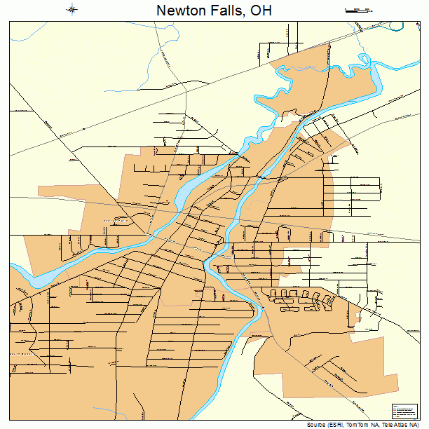 Newton Falls, OH street map