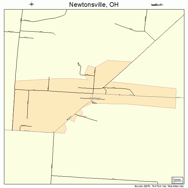 Newtonsville, OH street map