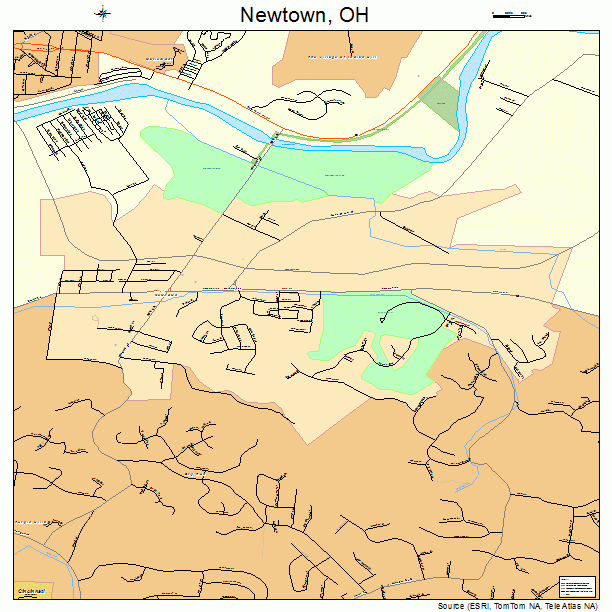 Newtown, OH street map