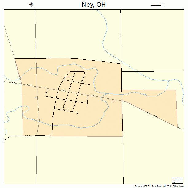 Ney, OH street map