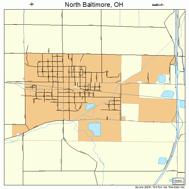 North Baltimore, OH street map