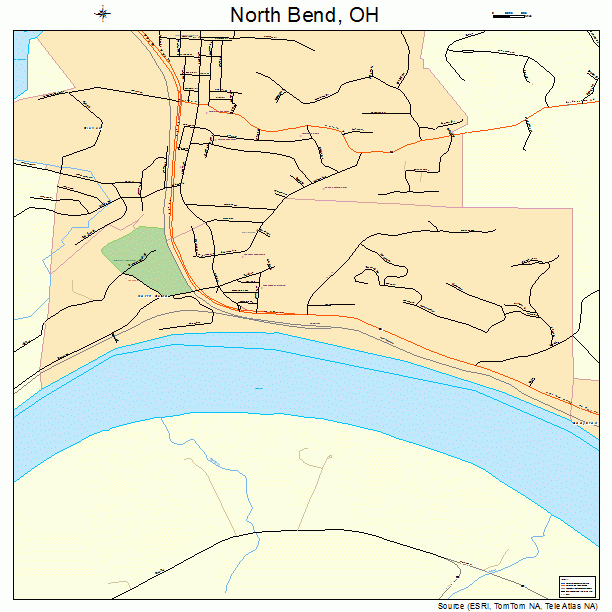 North Bend, OH street map