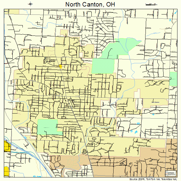 North Canton, OH street map