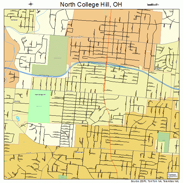 North College Hill, OH street map