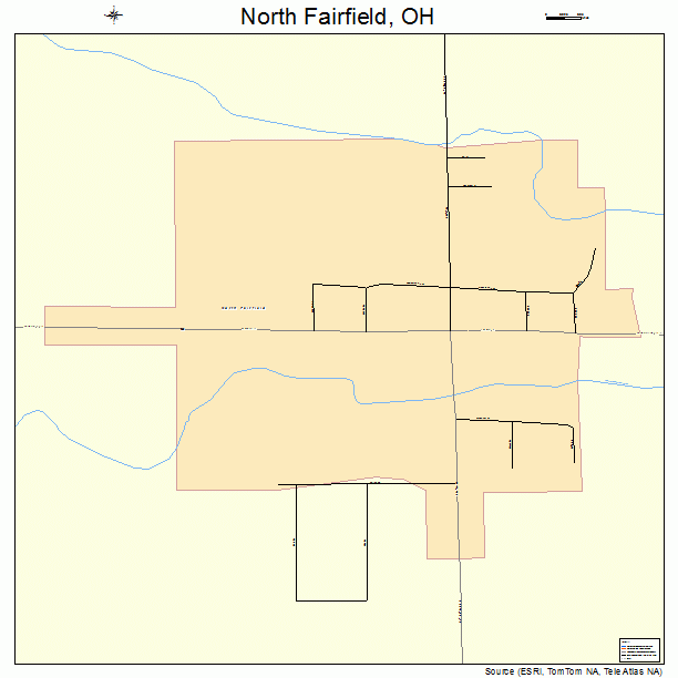 North Fairfield, OH street map